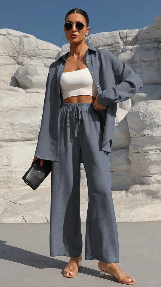 Neutral Elegance Co-ord Set – Minimalism & Versatile Style