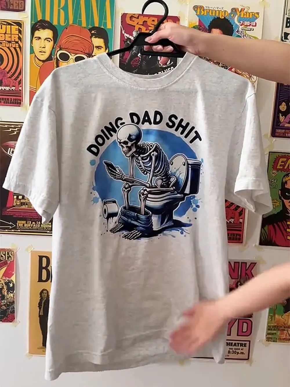 Do Dad Shit Dad Jokes Steel Frame Snowmobile Dad Funny Dad Father'S Day T-Shirt