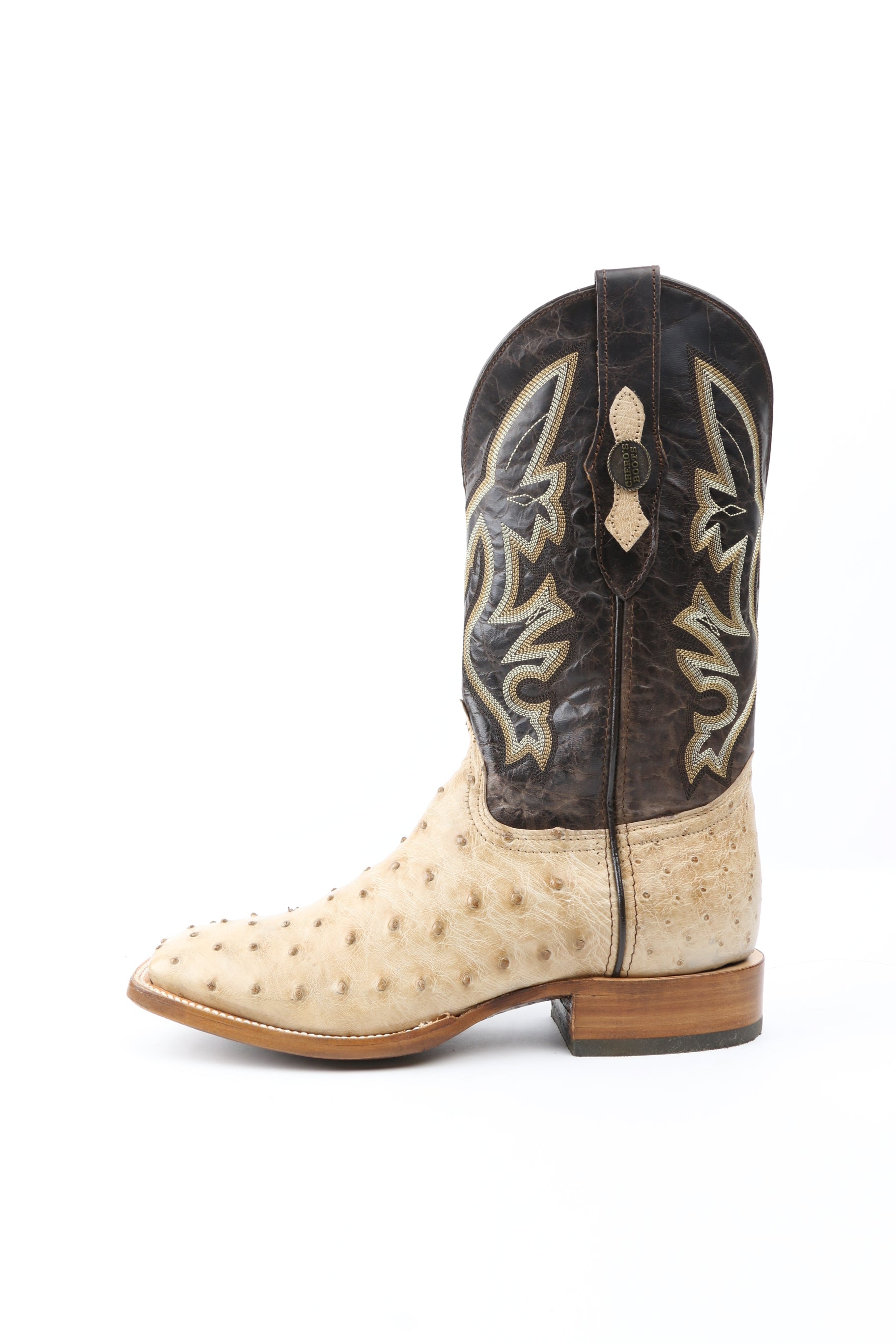 Chero's Premium Exotic Ostrich Champagne Clearance Sale 70%OFF