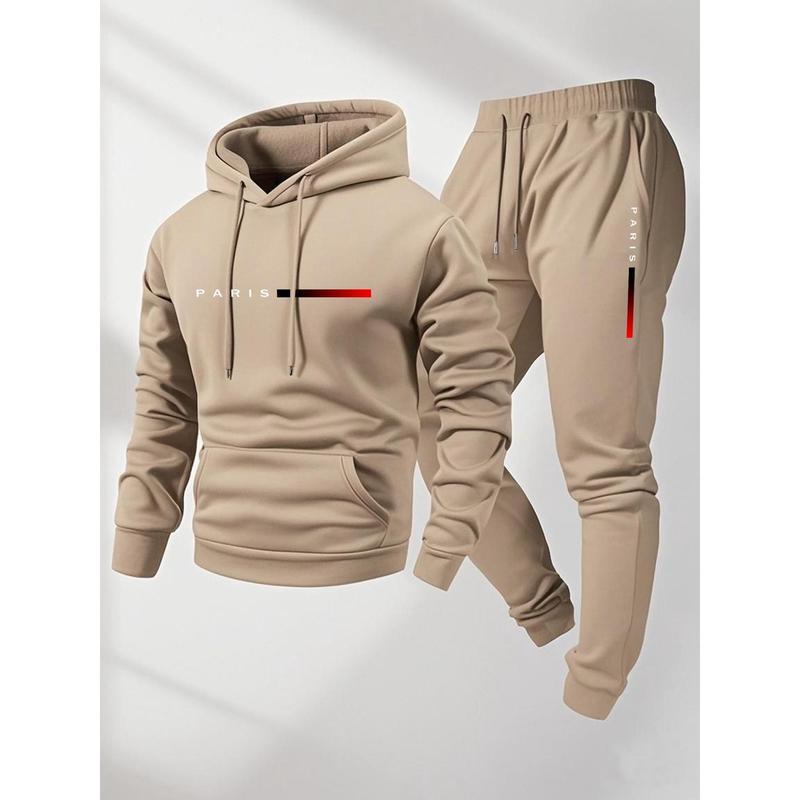 Men’s Hoodie & Sweatpants Set – Casual Tracksuit for Fall & Winter