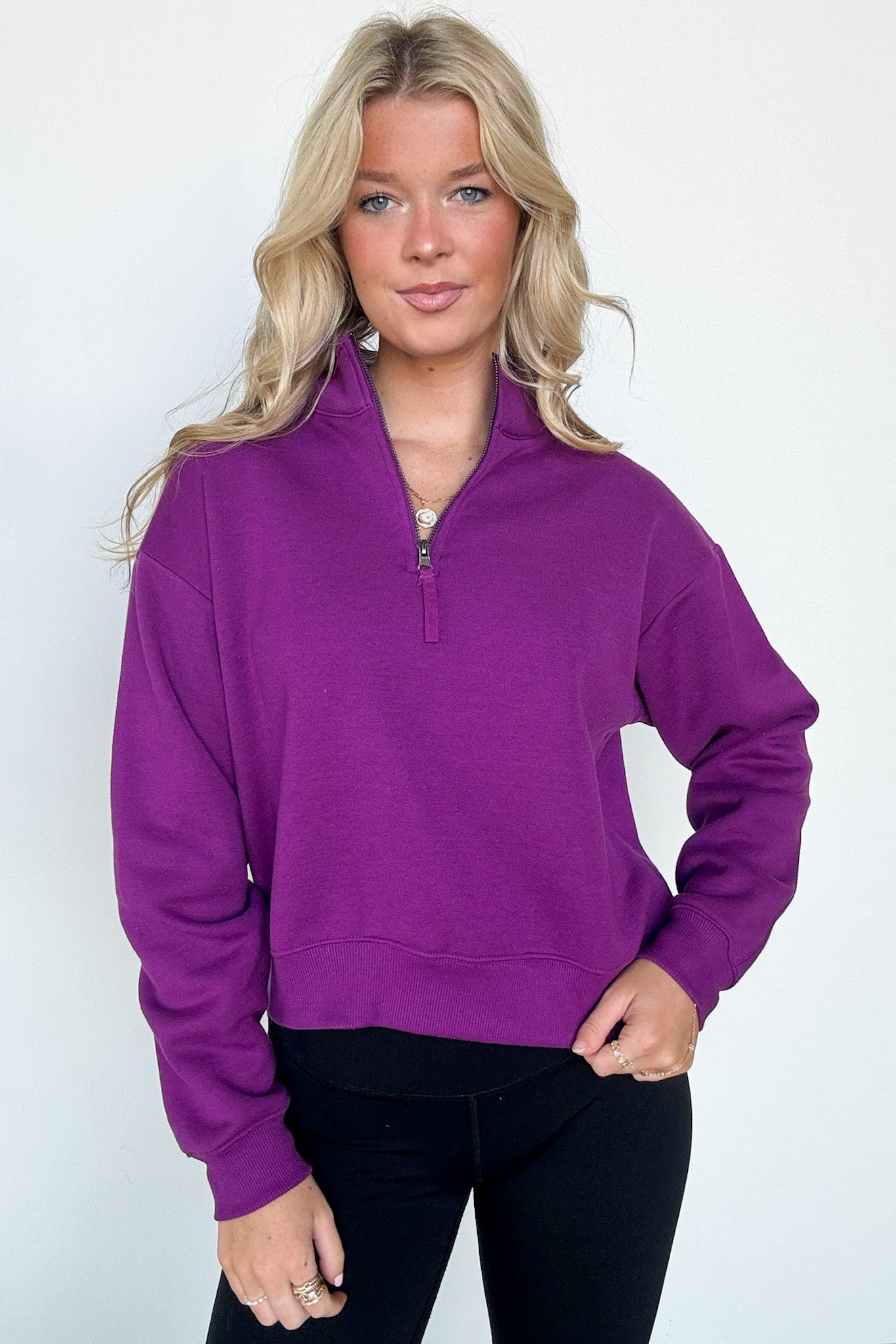 Relaxed Half Zip Pullover