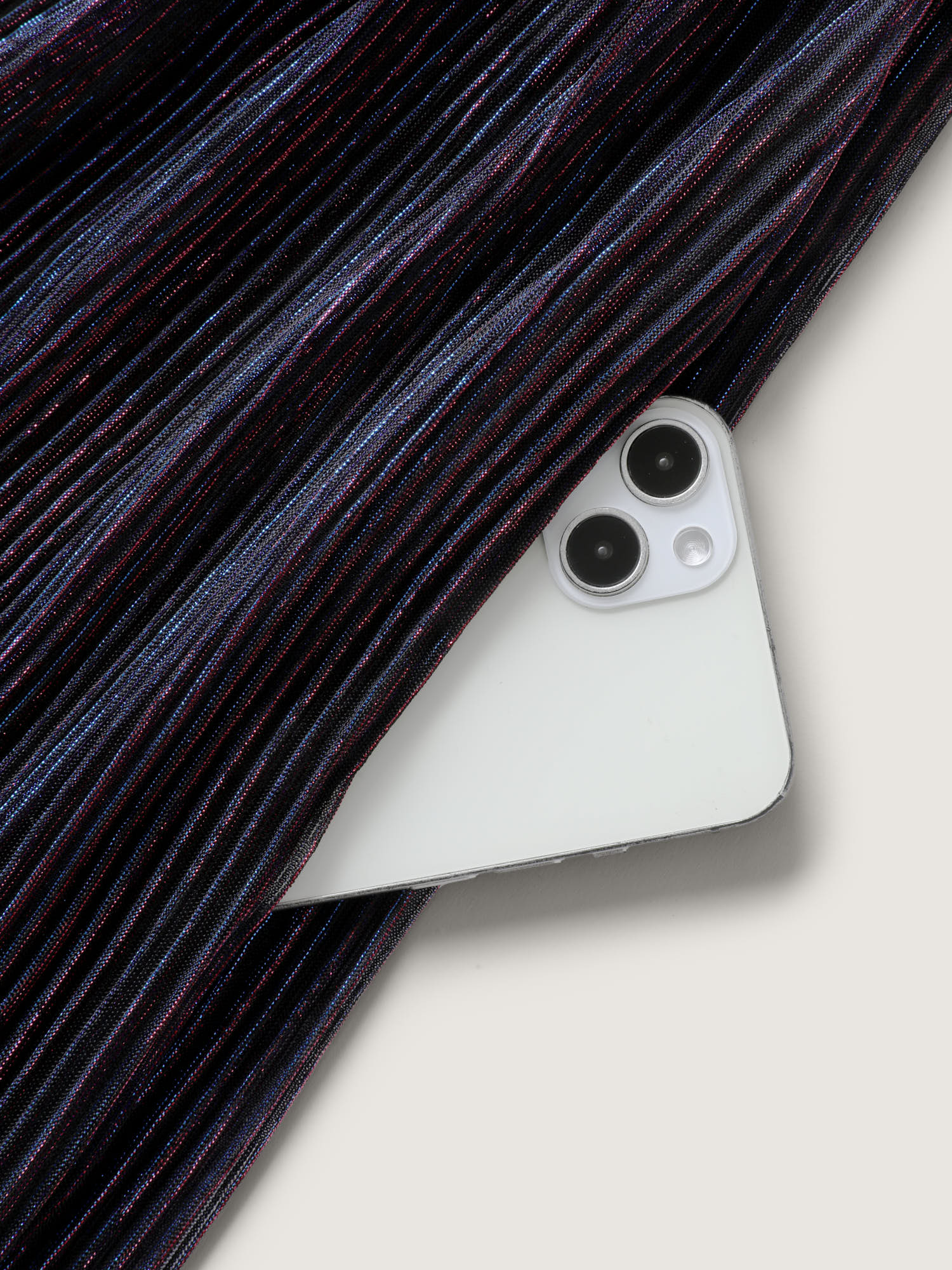 Luxe Mesh Pleated Elastic Waist Wrap Dress