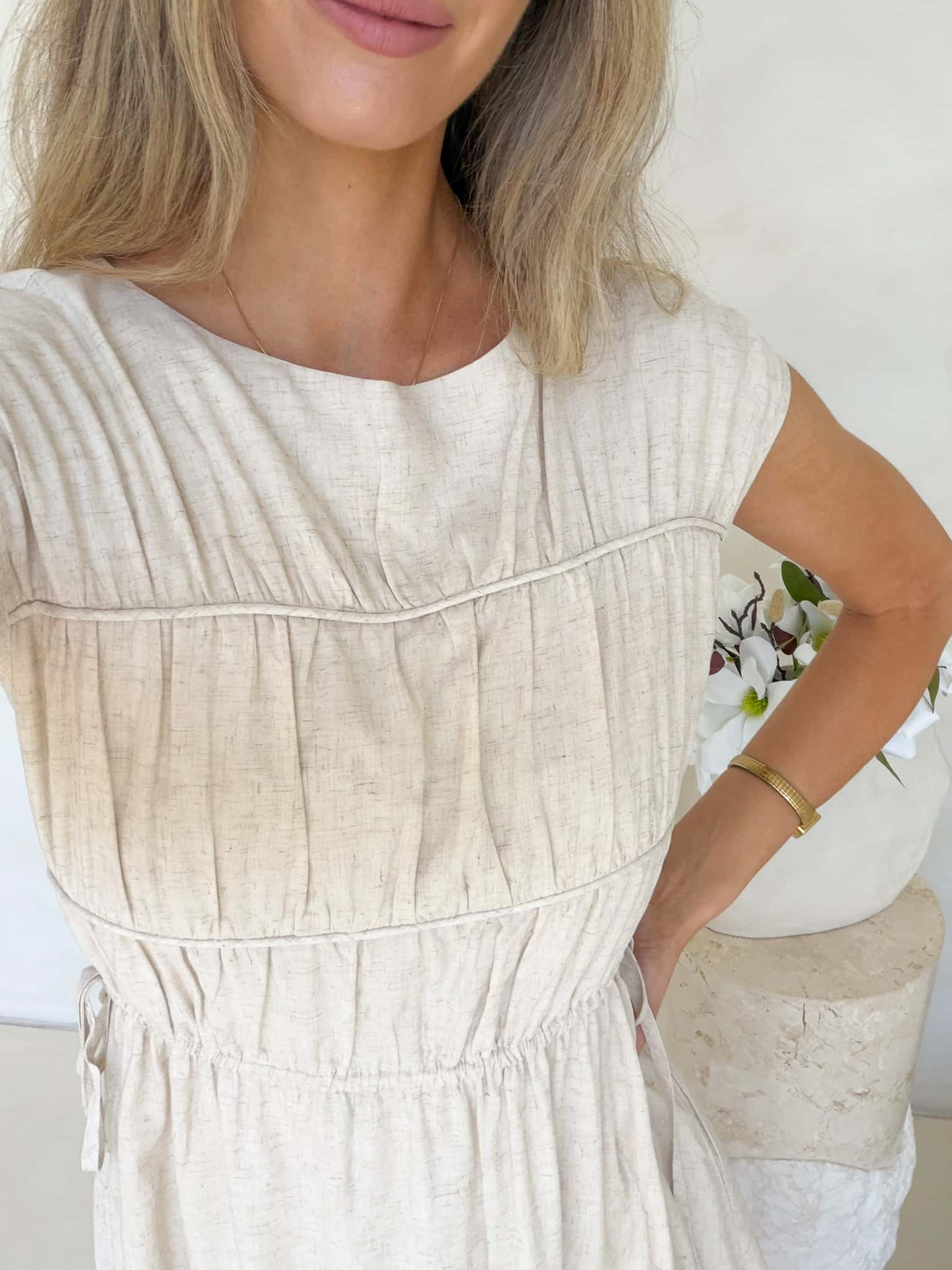 Bella Dress - Natural