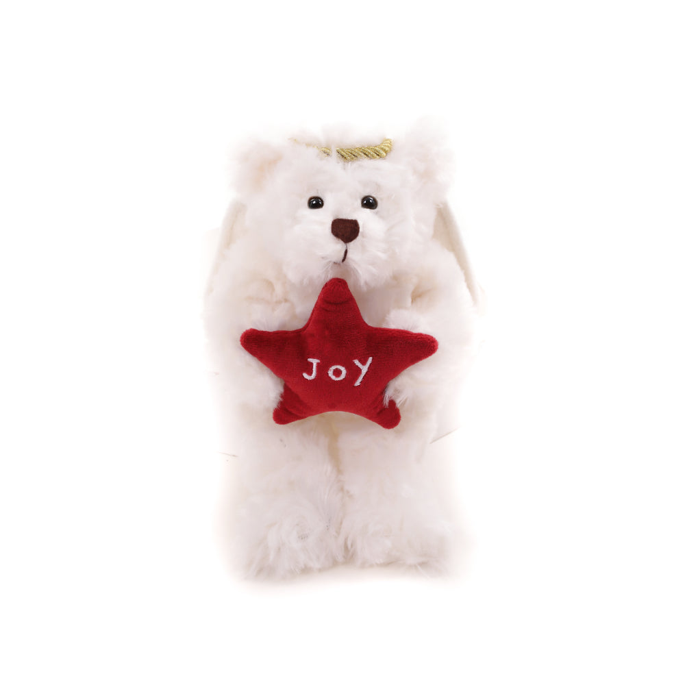 Christmas Star Angel Cream Bear 6inch