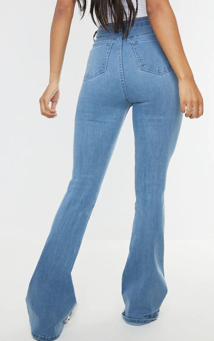Baby Blue Bootcut Flare Jeans