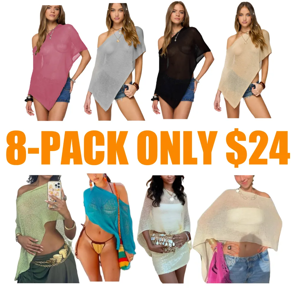 Asymmetric Knit Poncho (Just $3 Each!)