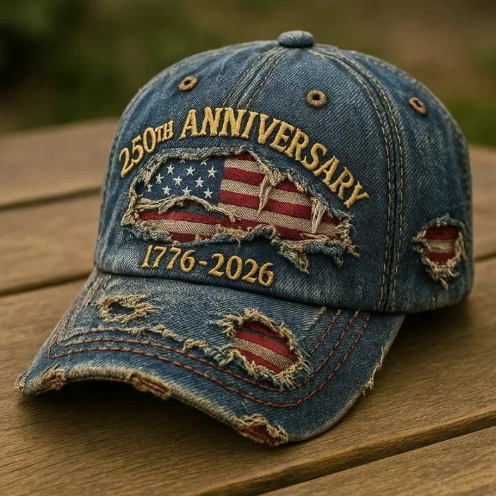 250Th Anniversary Celebration Of The Founding Of The United States, Washed Cotton Duckbill Cap