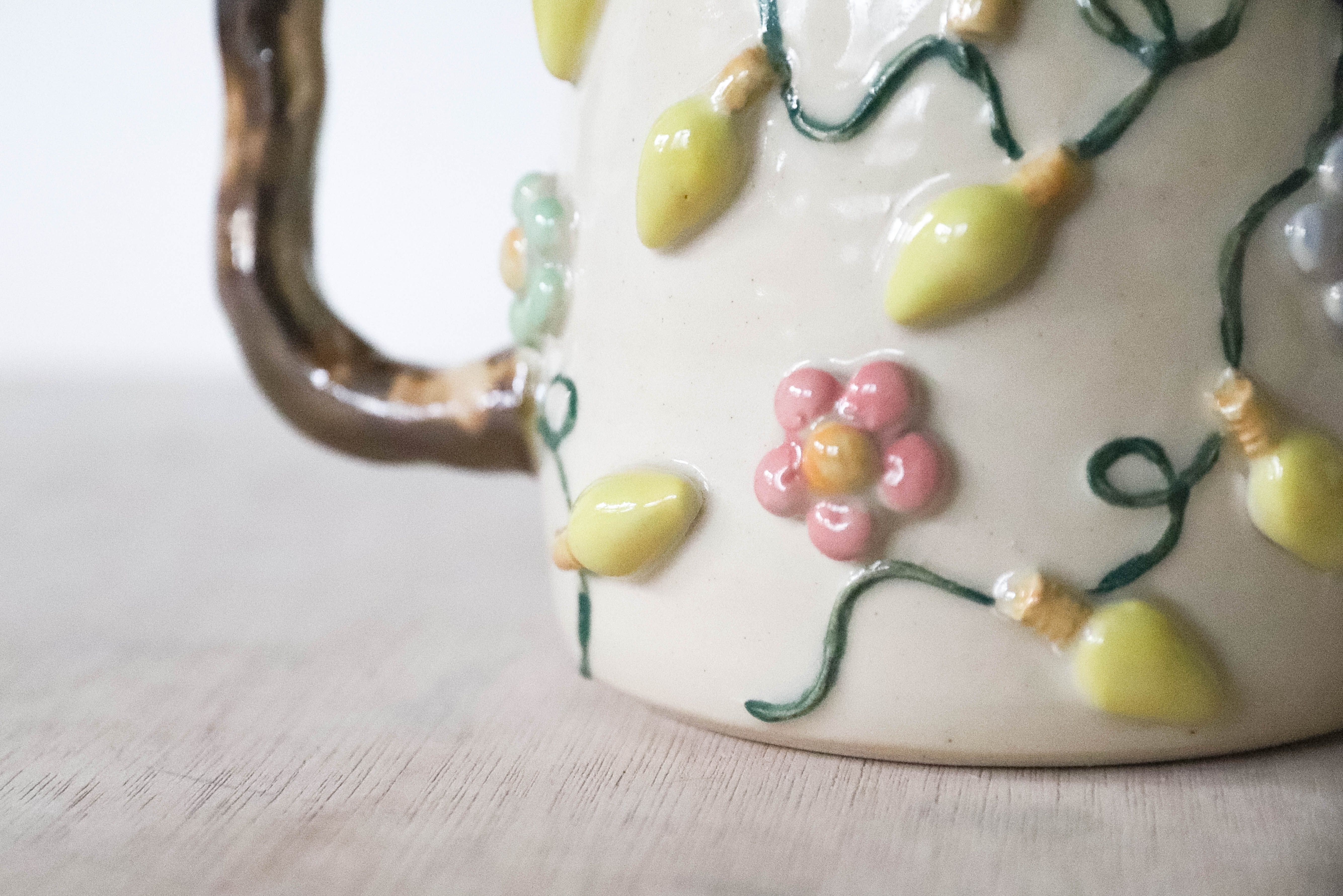 Flower Fairy Lights Stoneware Mug