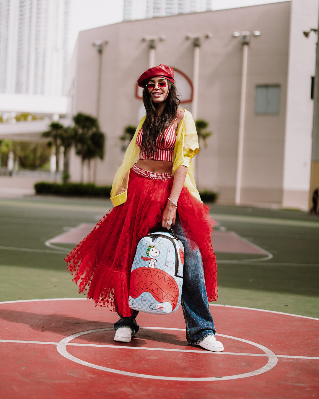 SNOOPY PILOT SHARK DLXSV BACKPACK