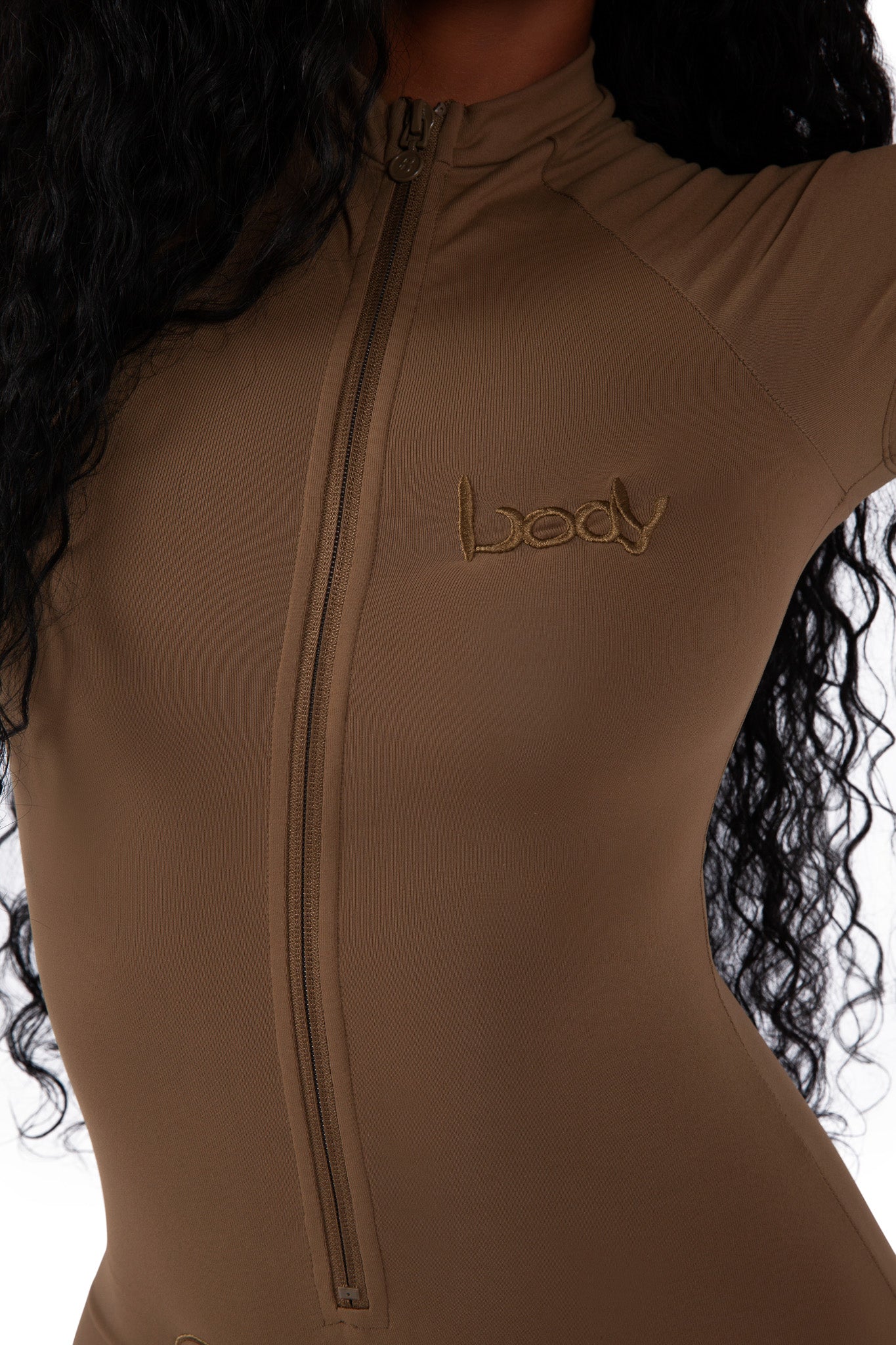 BASICS ROMPER (NUDE BROWN)