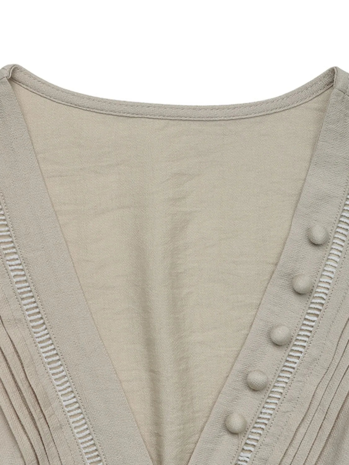 V-Neck Sleeveless Midi Dress