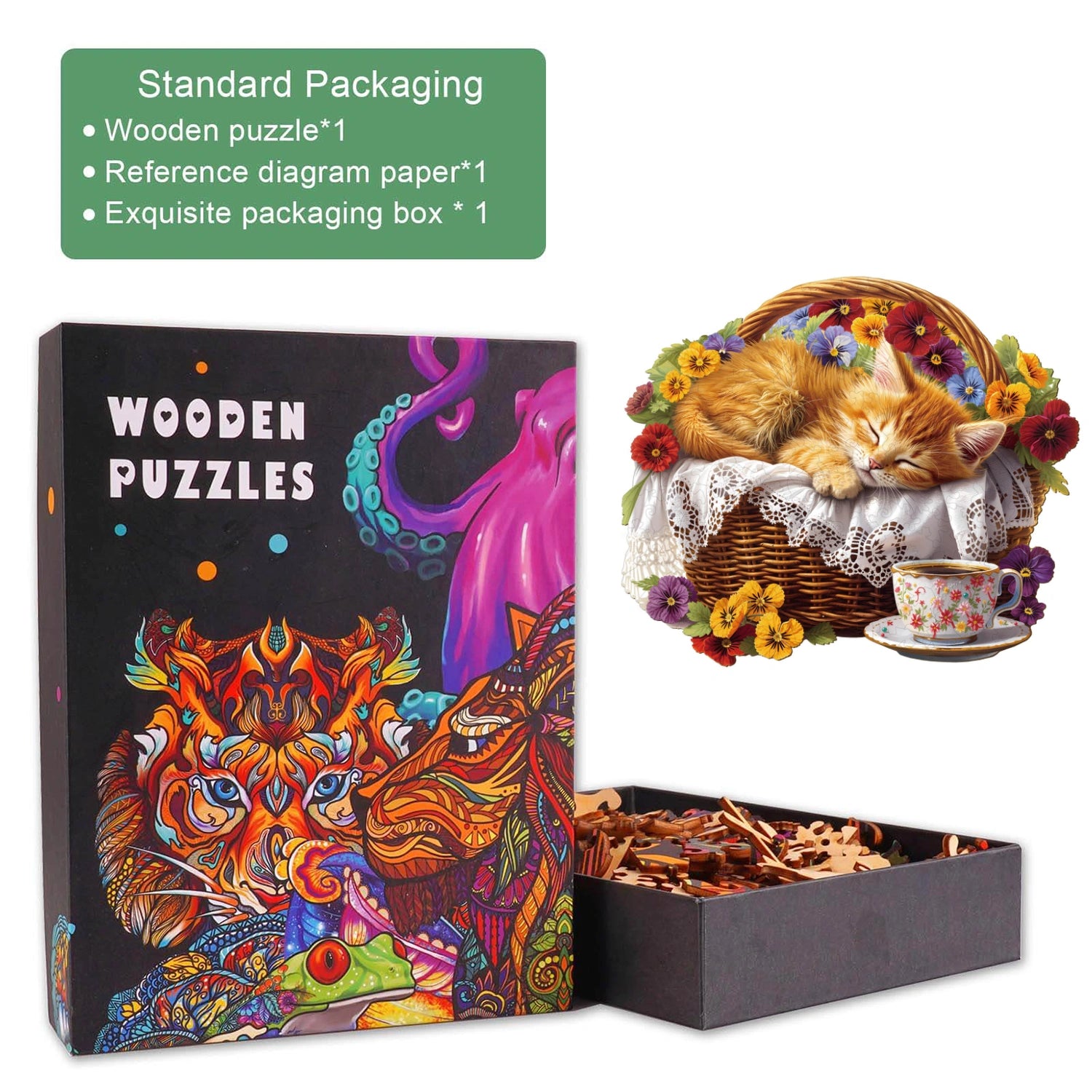 Cat’s Rest Wooden Jigsaw Puzzle