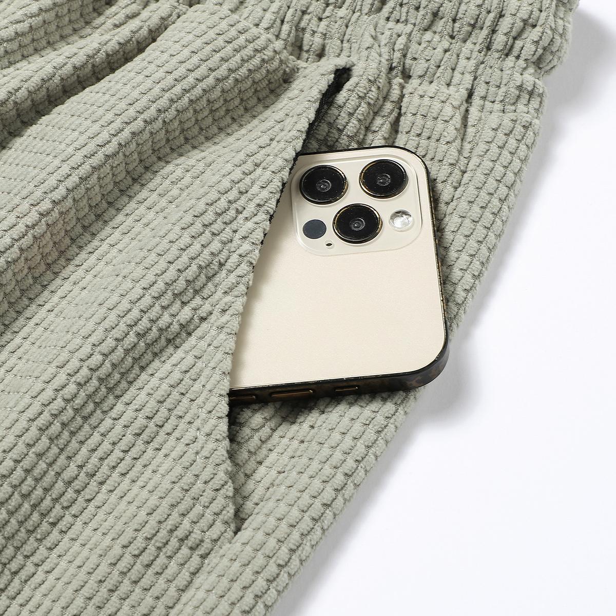 🩳 Men’s Casual Corduroy Drawstring Shorts – Relaxed Everyday Fit