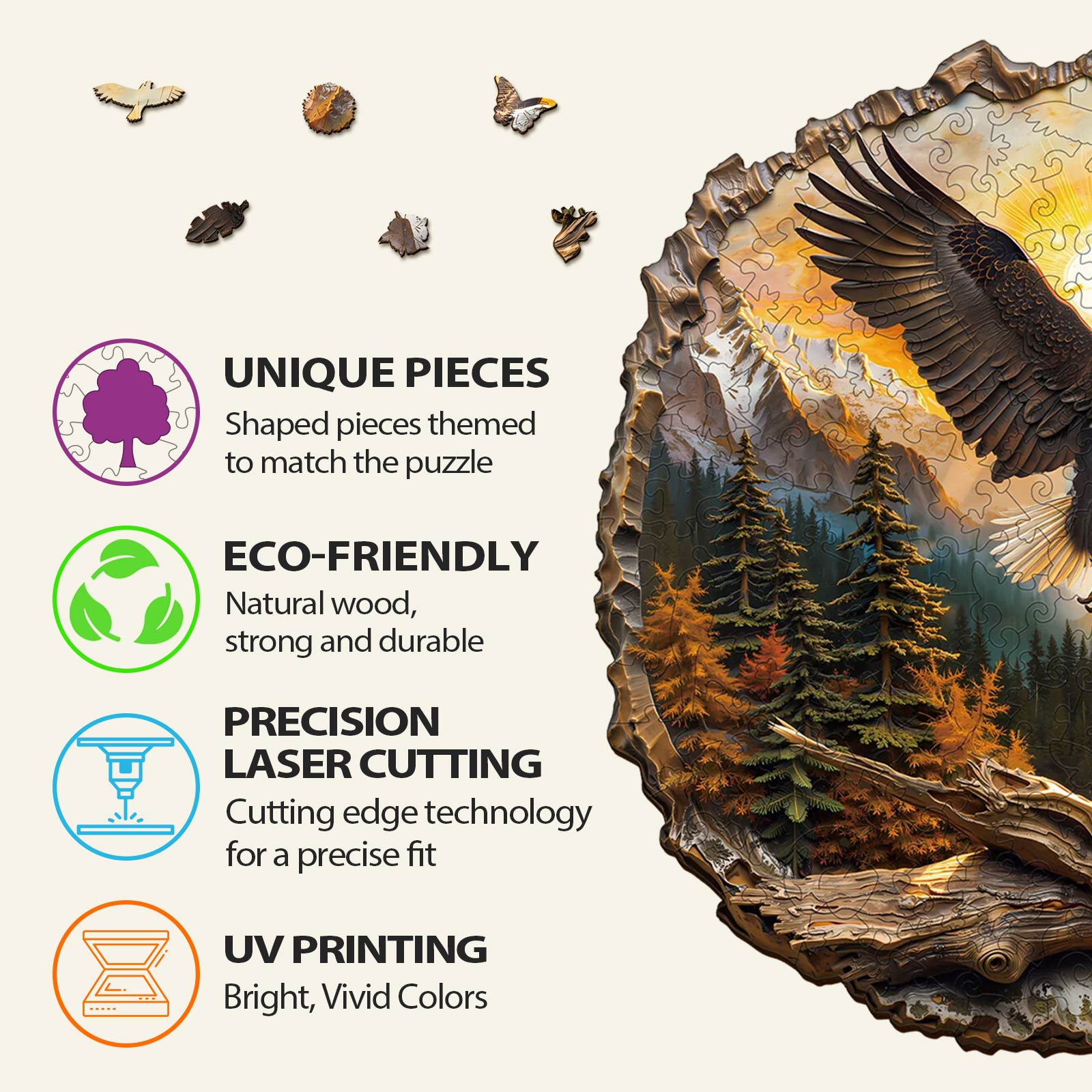 King of the Sky Wooden Jigsaw Puzzle