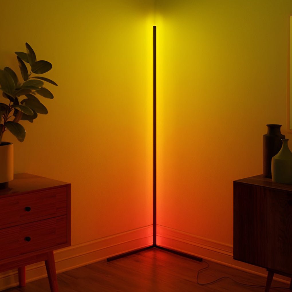 Minimalist Strip LED RGB Dimming with Remote Modern Floor Lamp Standing Lamp