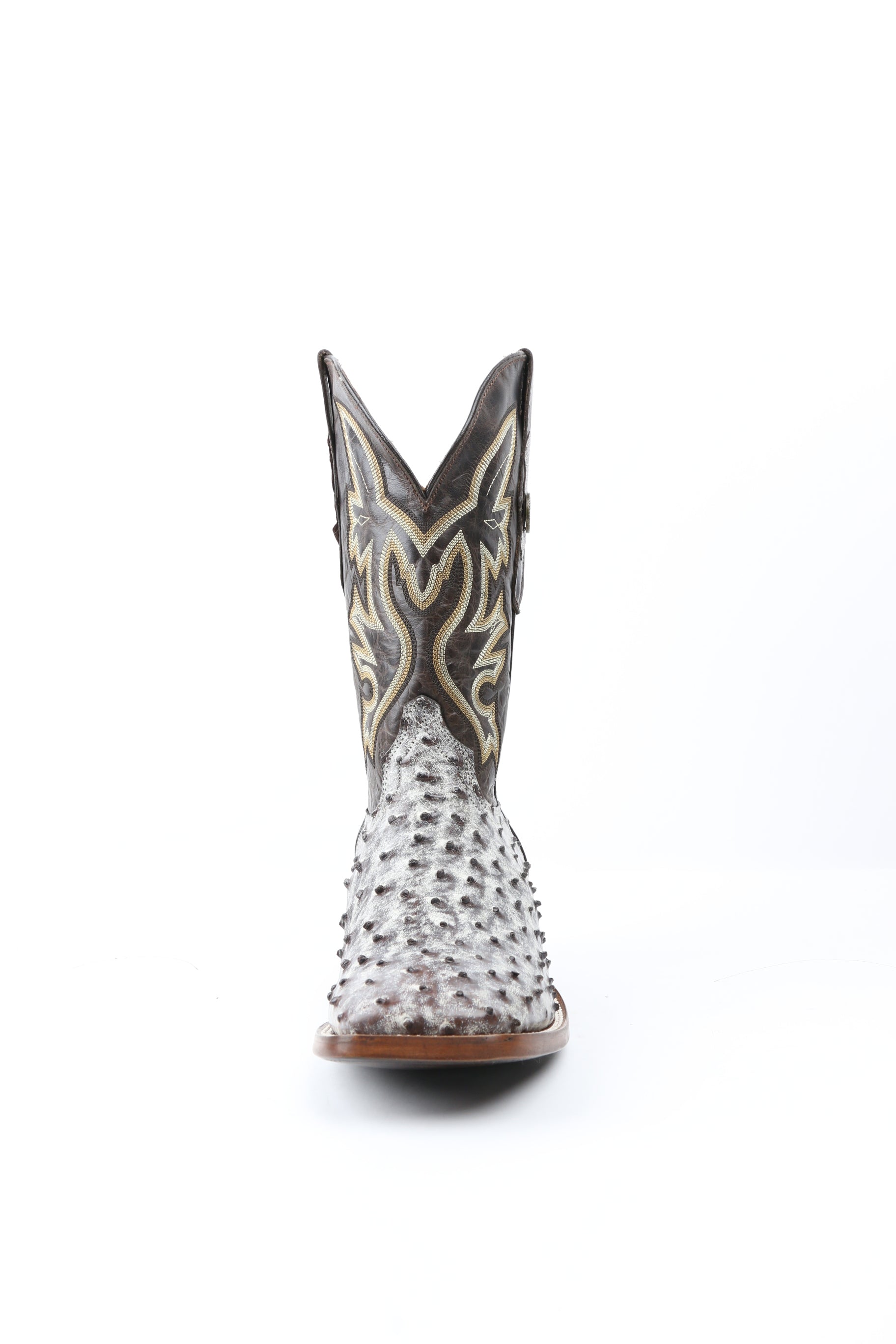 Chero's Premium Exotic Ostrich Espresso Clearance Sale 70%OFF