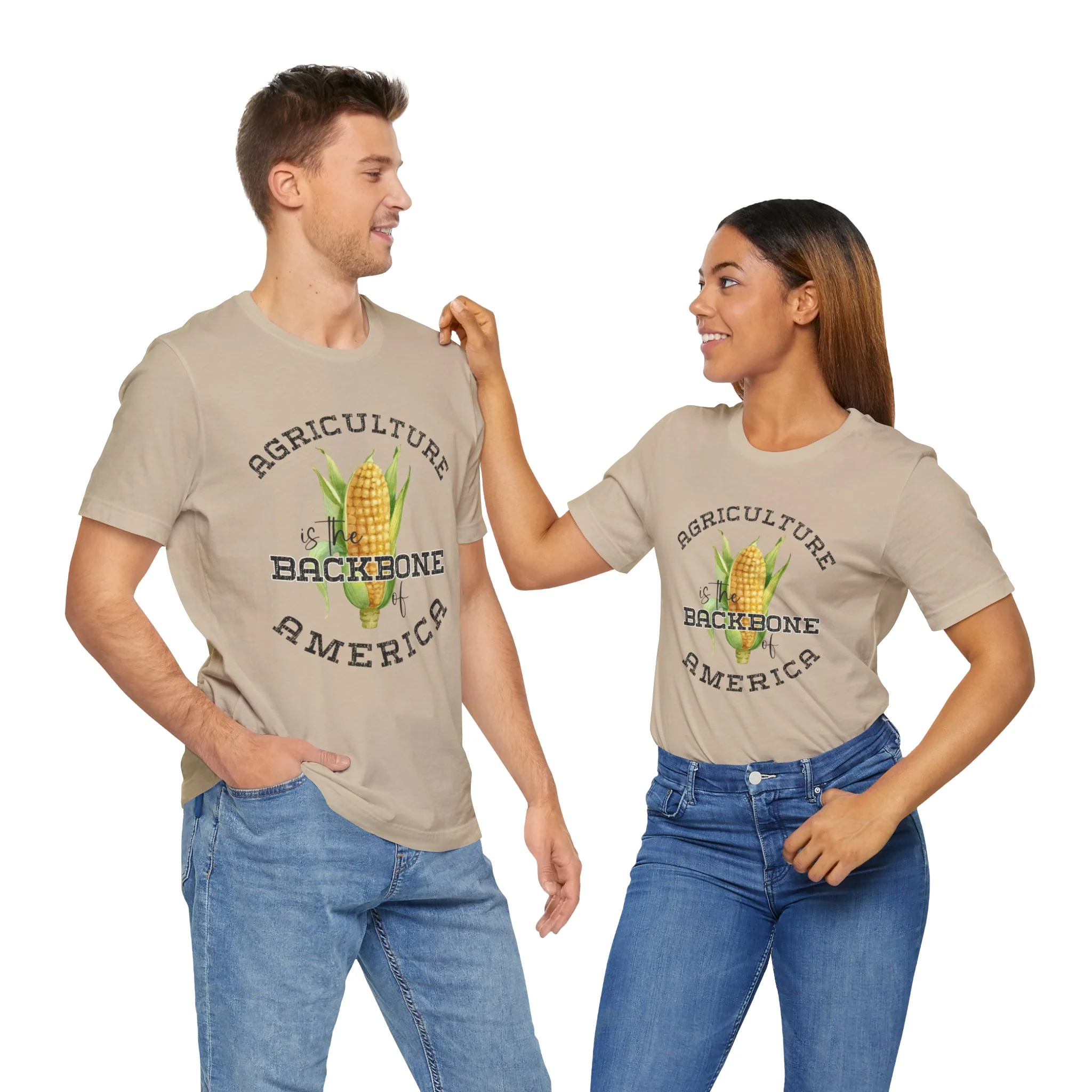 Agriculture is the Backbone Bella Canvas Jersey Short Sleeve Tee - Multiple Colors