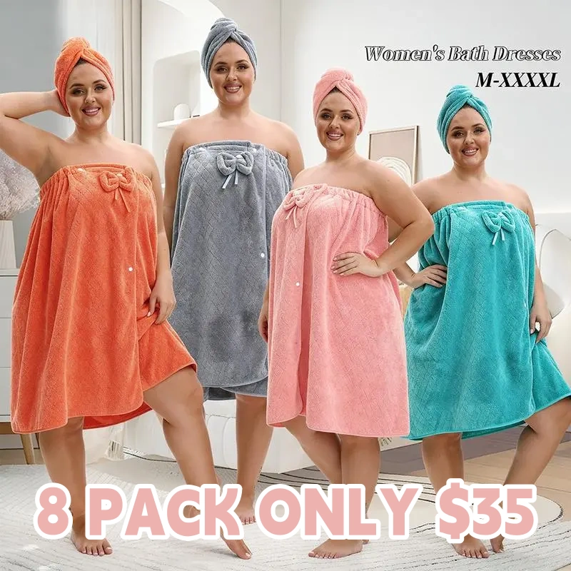 Plus Size Bath Skirt & Shower Cap Set, 2 Counts/set Adjustable Bath Skirt & Shower Cap, Thickened Bath Skirt, Ideal for Home Use, Travel, Sauna, and Spa, Matching Womenswear #GLOBAL PICKS