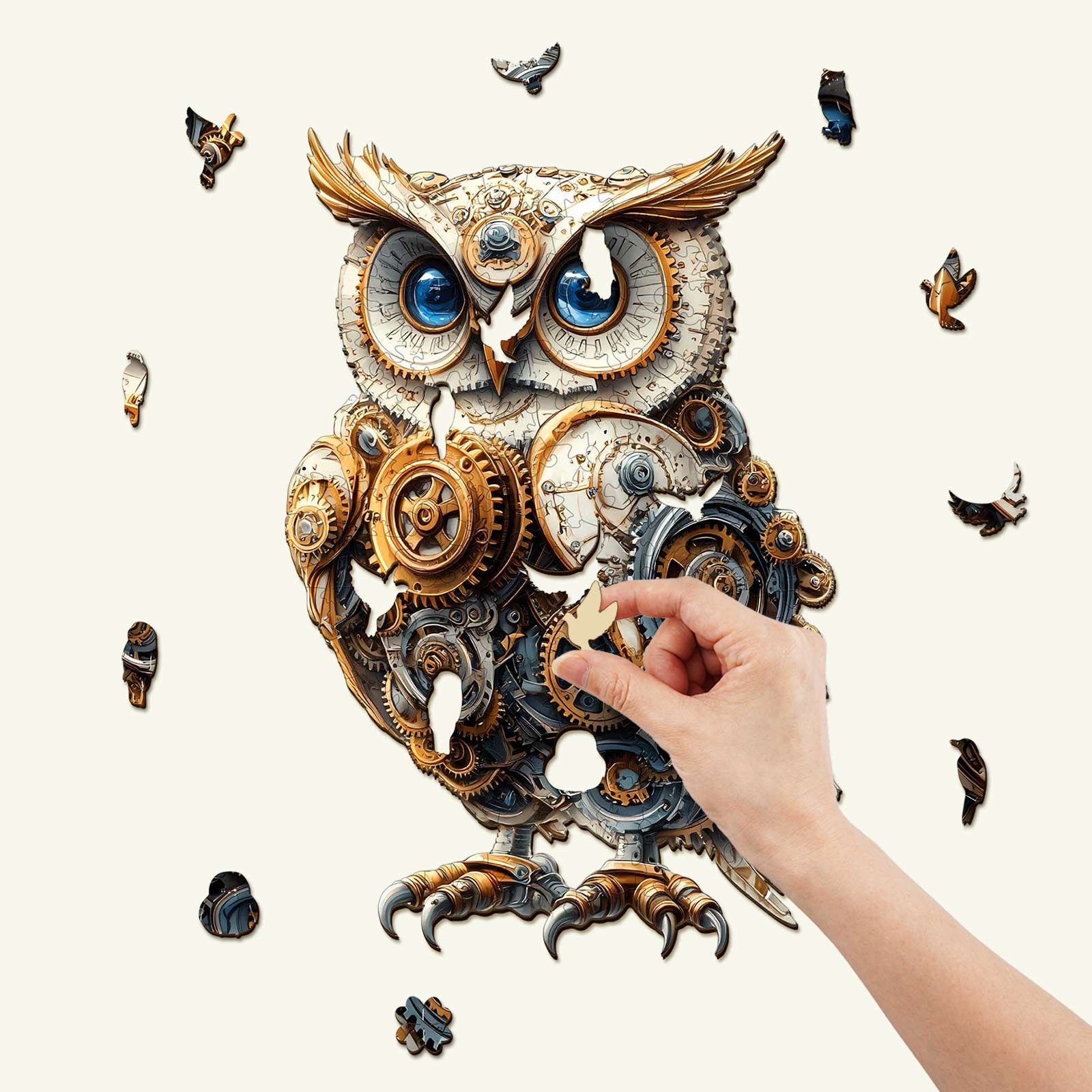 Mechanical Owl Wooden Jigsaw Puzzle