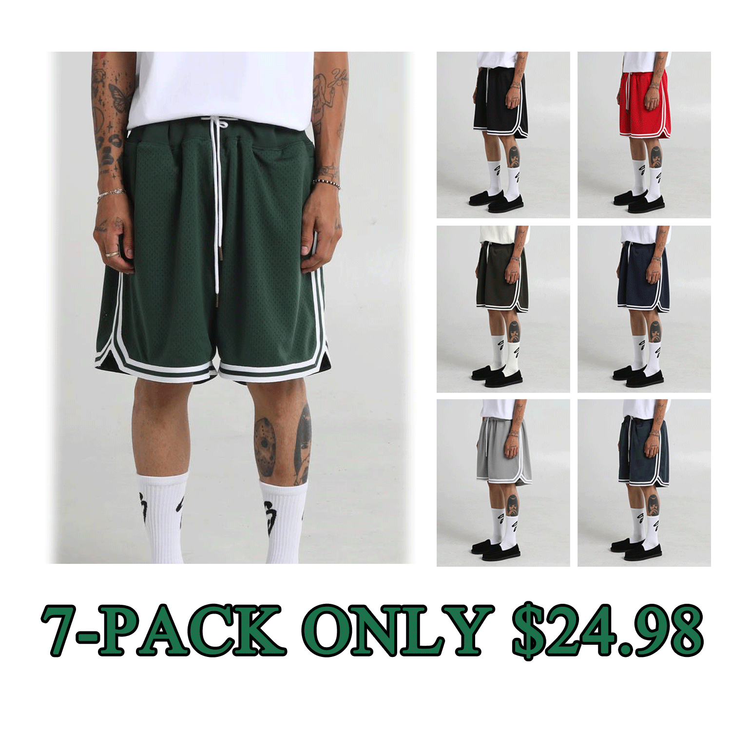 Men’s Retro Mesh Basketball Shorts