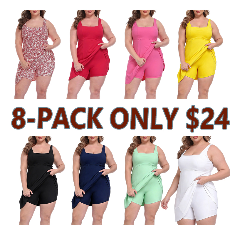 Women’s Plus Size Easy Quick Slip Tennis Dress