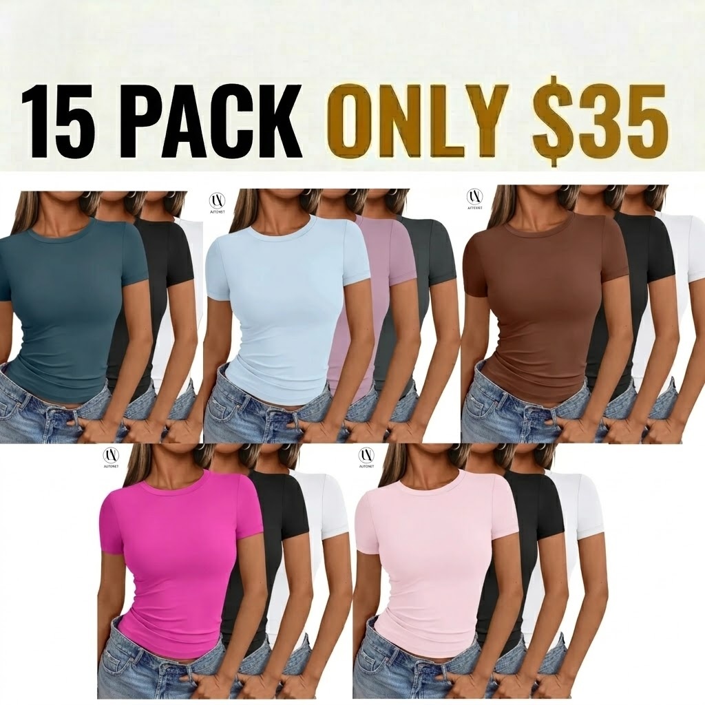 Womens 6/9/15 Piece Short Sleeve Shirts