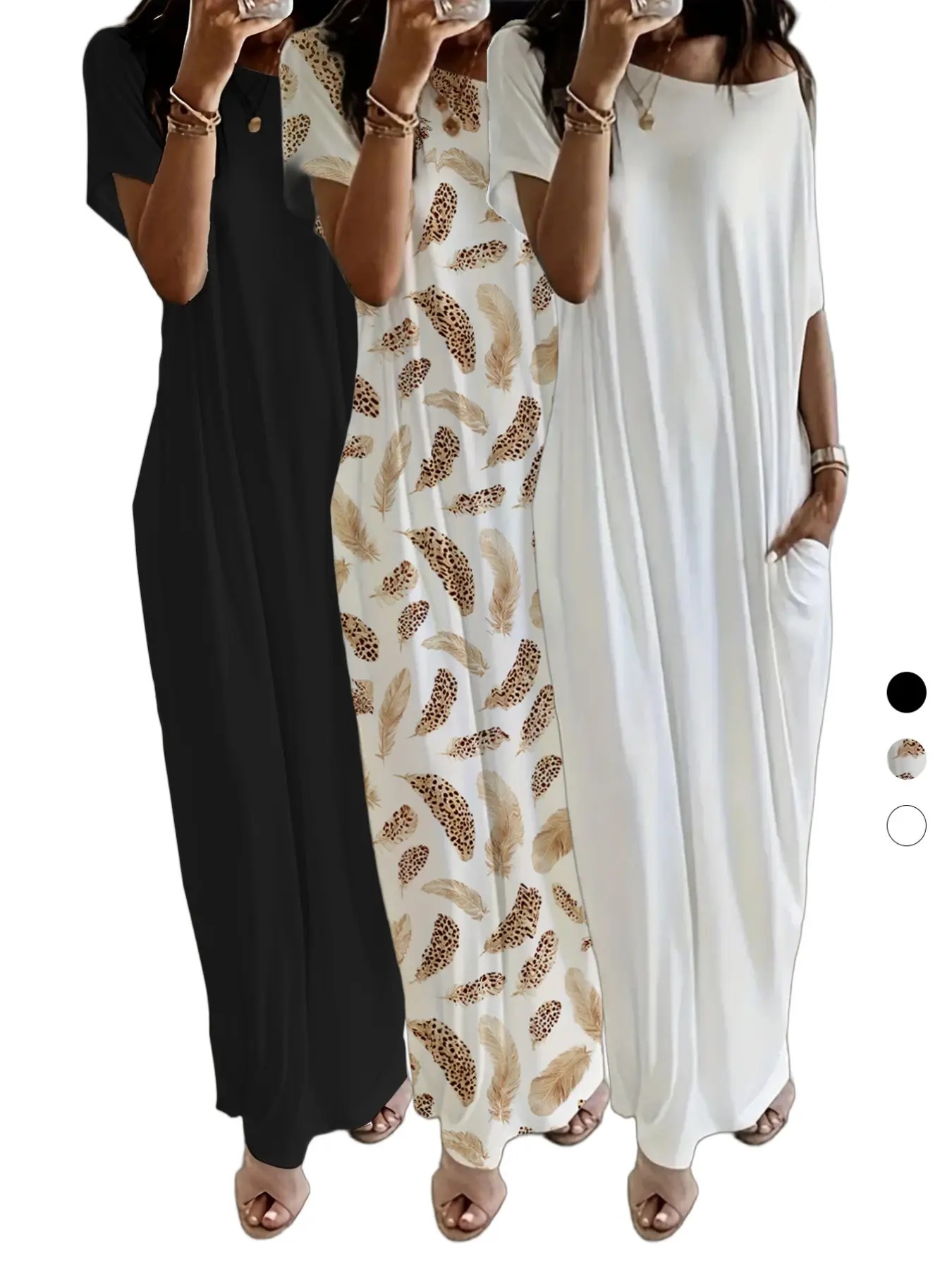 🦇🦇🦇Women's Batwing Sleeve Lounge Dress