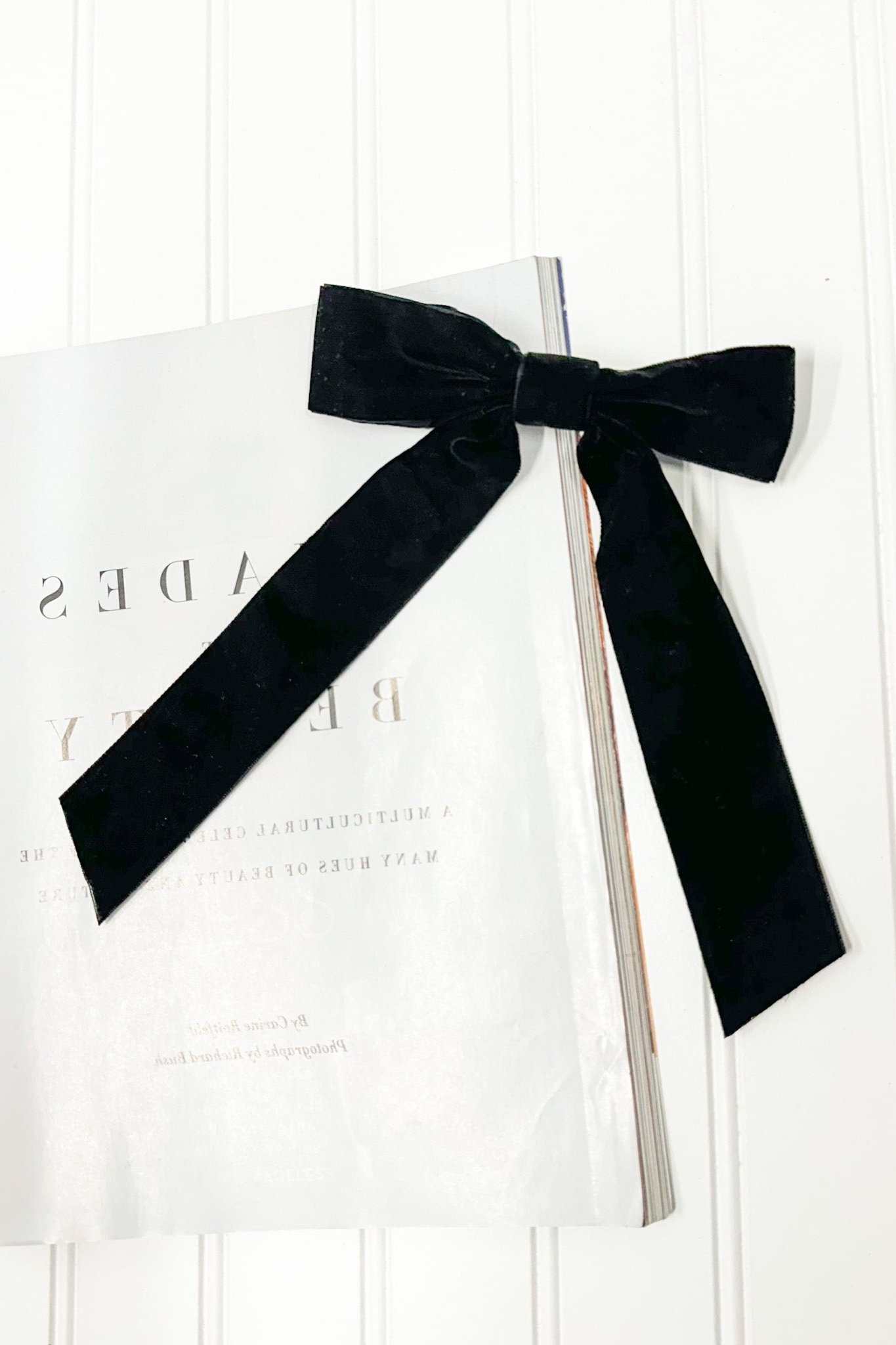 Timeless Poise Velvet Bow Hair Clip