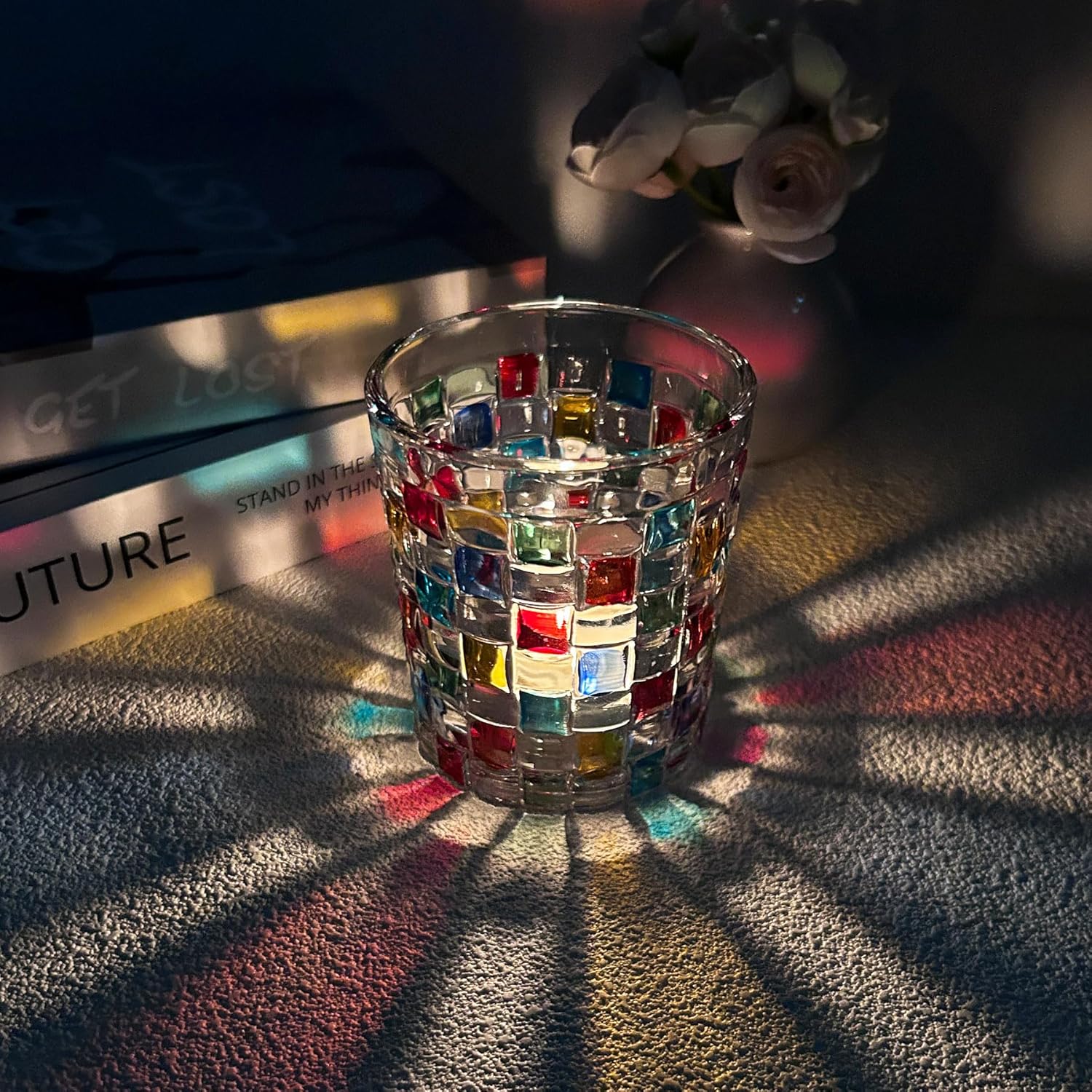 Colorful Crystal Whiskey Glass