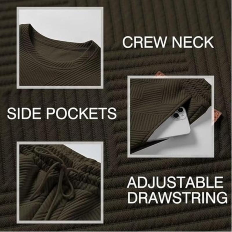 Men’s Classic Jacquard 2-Piece Tracksuit Set