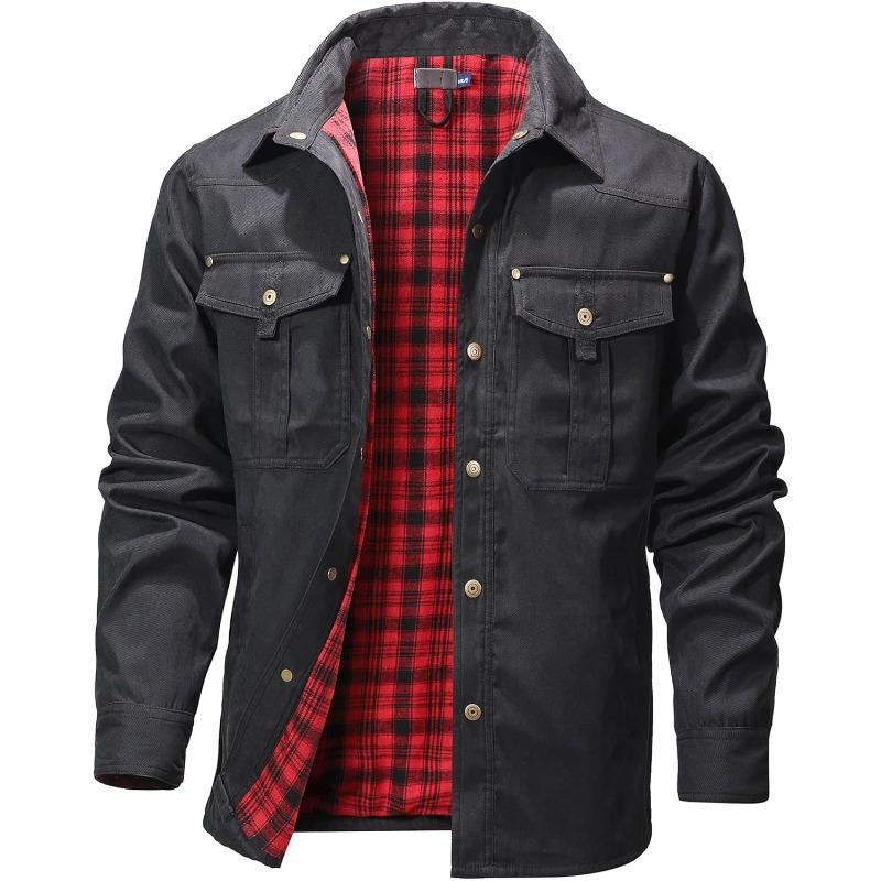 Men’s Flannel-Lined Western Shacket