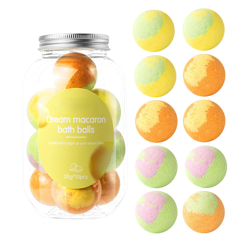 10-Piece Macaron Bath Bomb Set