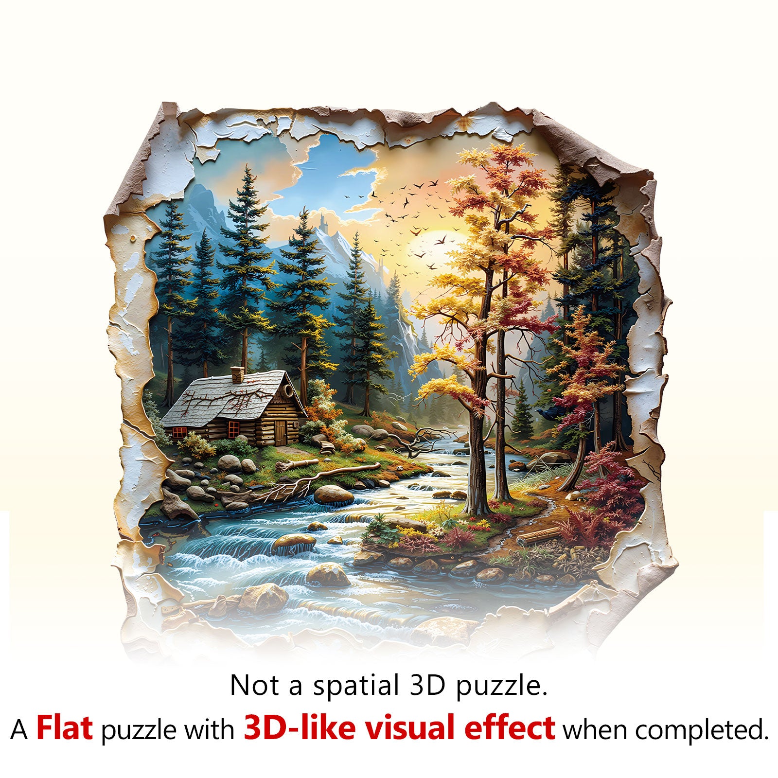 Autumn Dreamscape Wooden Jigsaw Puzzle