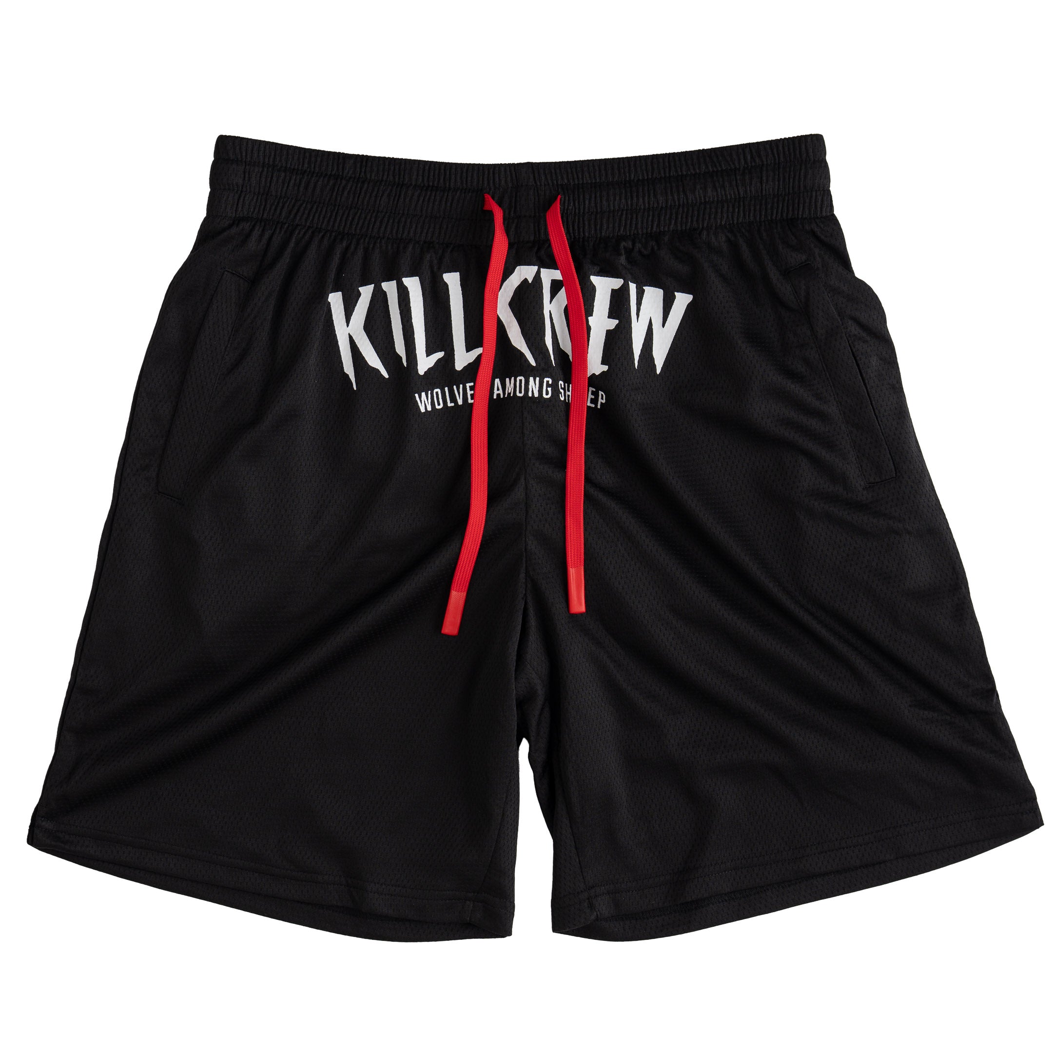 RELAXED CUT SHORTS WOLVES - BLACK
