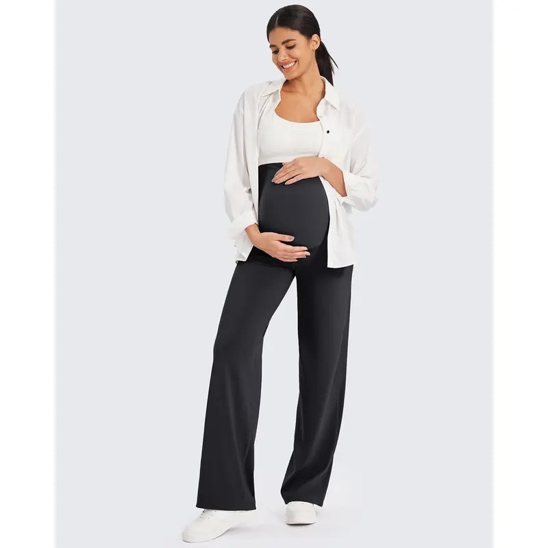 🔥Maternity Wide Leg Pants for Comfortable Pregnancy Pregnant Prenatal
