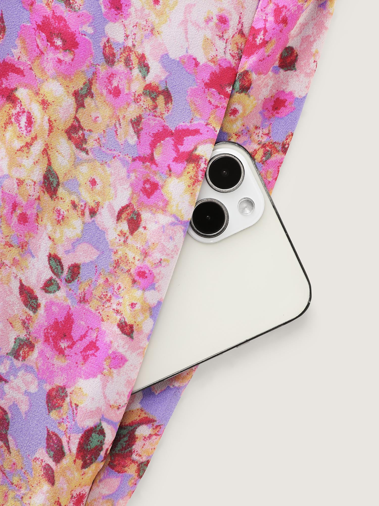 Floral Ease Ruffled Hem One-Shoulder Midi Dress