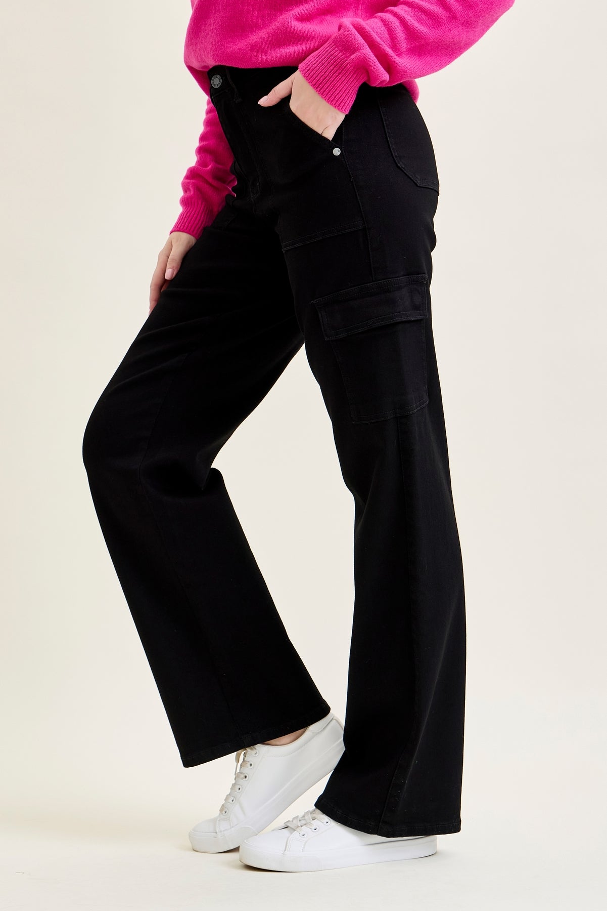 Krystal High Rise Cargo Wide Leg