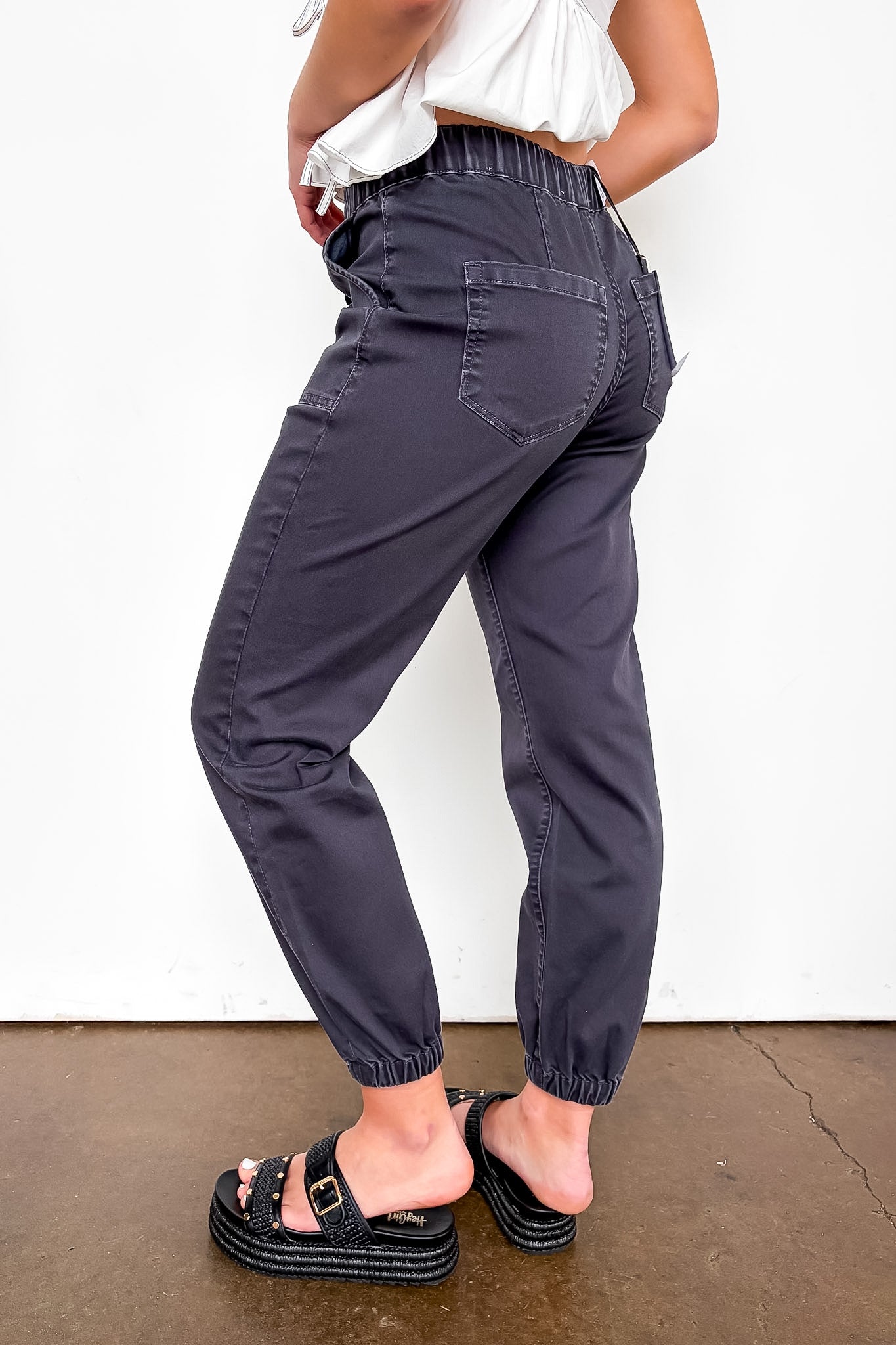 High Rise Jogger Crop Pants
