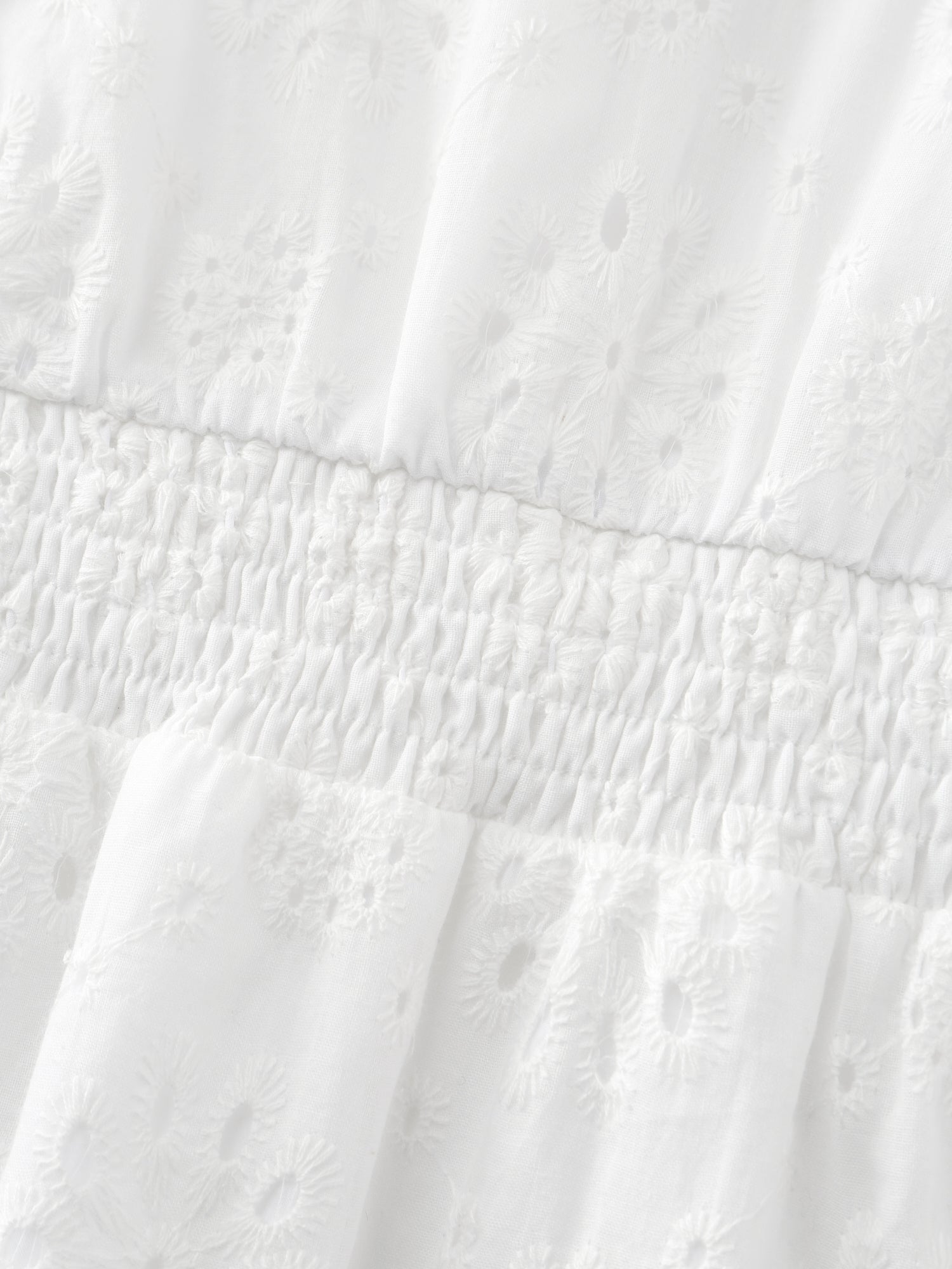 Cotton Lace Flutter Sleeve Mini Dress