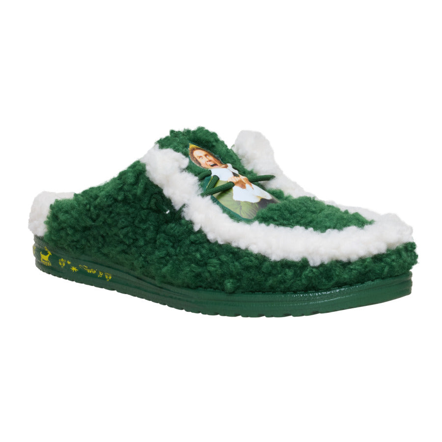 Wally Slipper Buddy The Elf - Pine Green/Winter Green