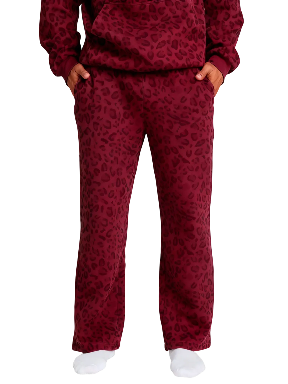 Leopard print unisex sweatpants