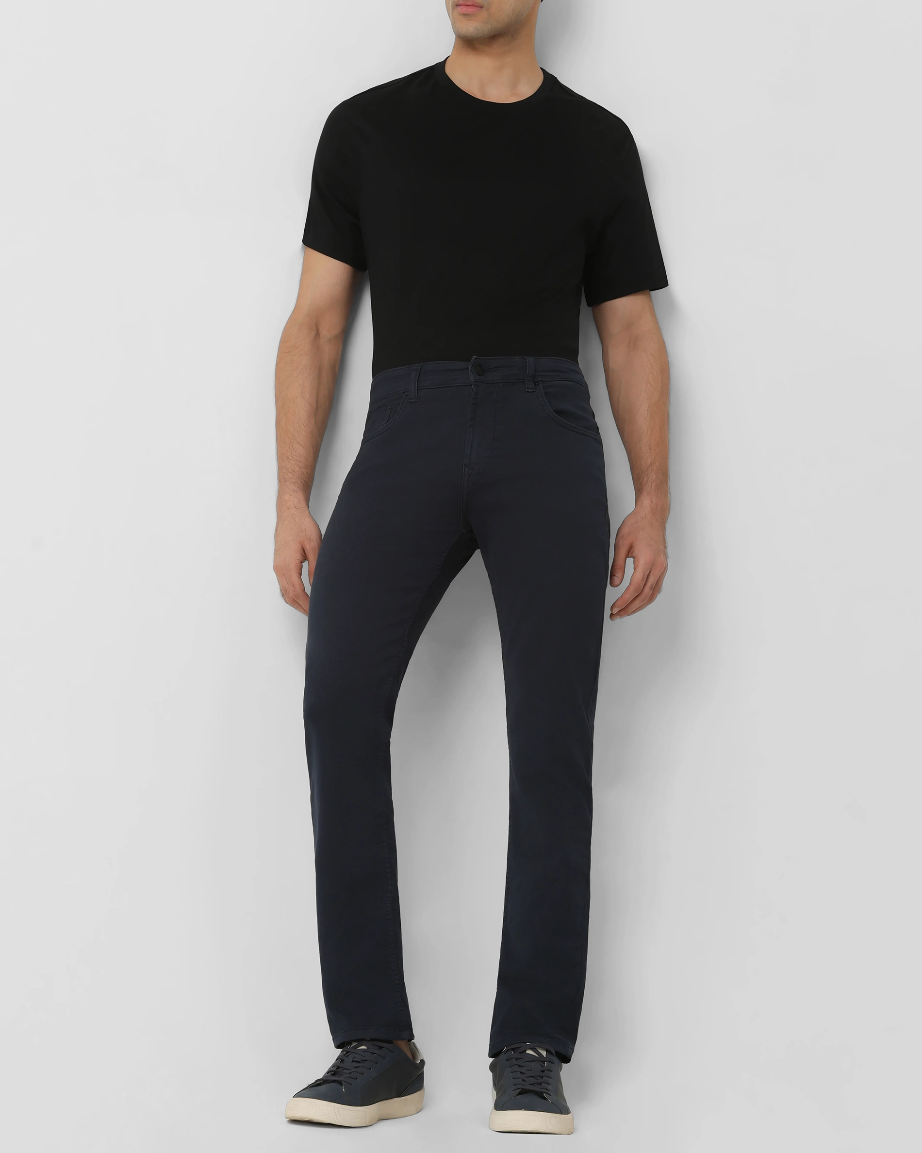 Classic Comfortable Straight Black Jeans