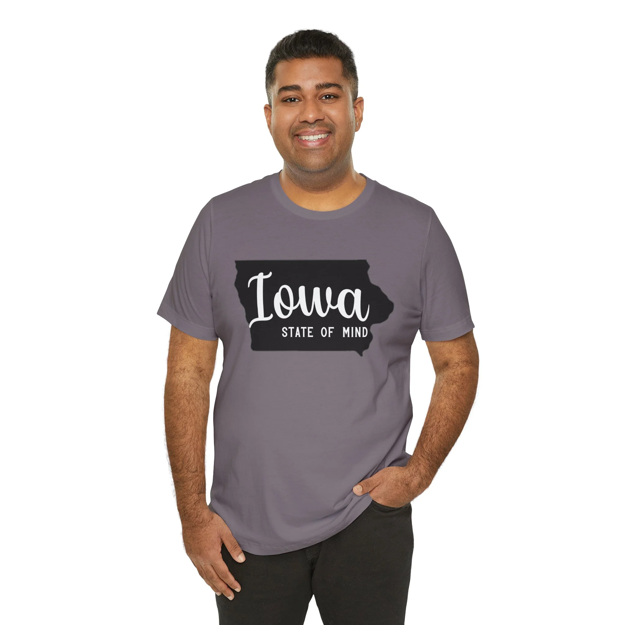 Iowa State of Mind Bella Canvas Jersey Short Sleeve Tee - Multiple Colors