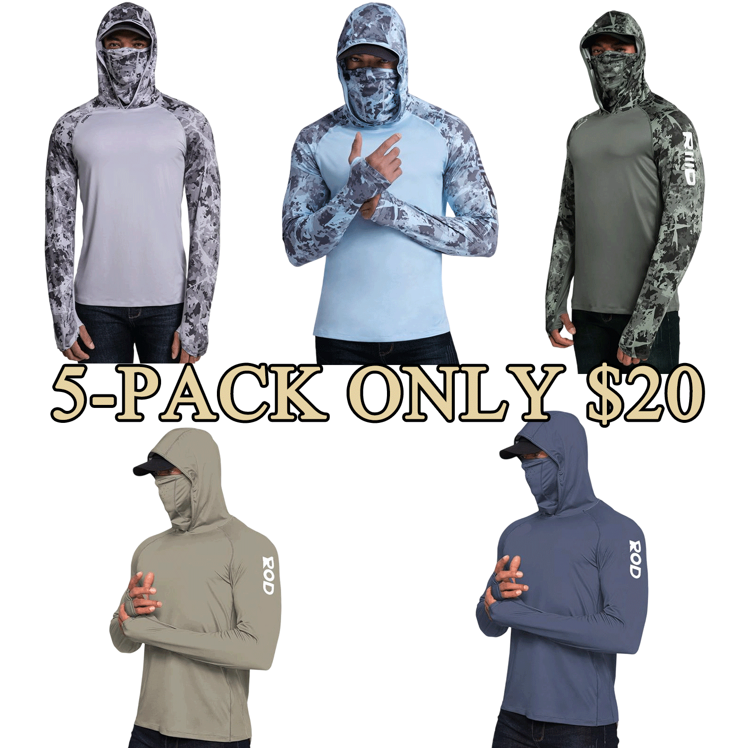 ☀️☀️☀️Men’s UPF 100 Sun Protection Hoodie with UV Detection