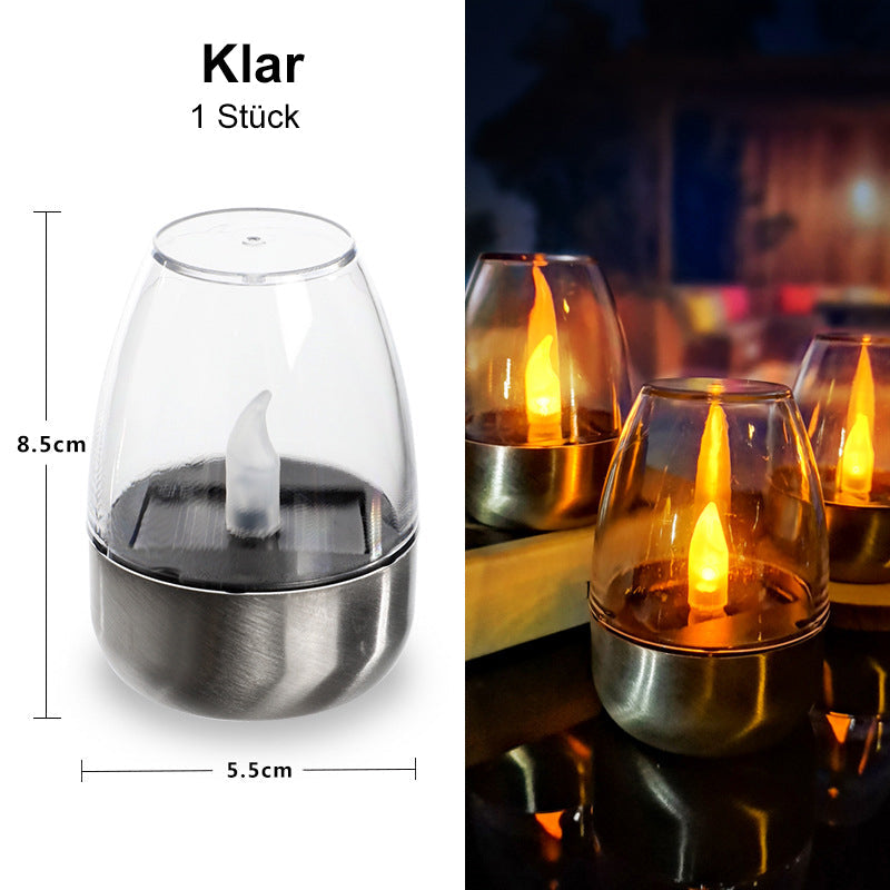 🕯️ BUY 2 GET 1 FREE! ☀️ 6-Pack Solar LED Table Lamps – Flameless & Waterproof, Auto On/Off with Dusk Sensor for Garden & Party 🏕️
