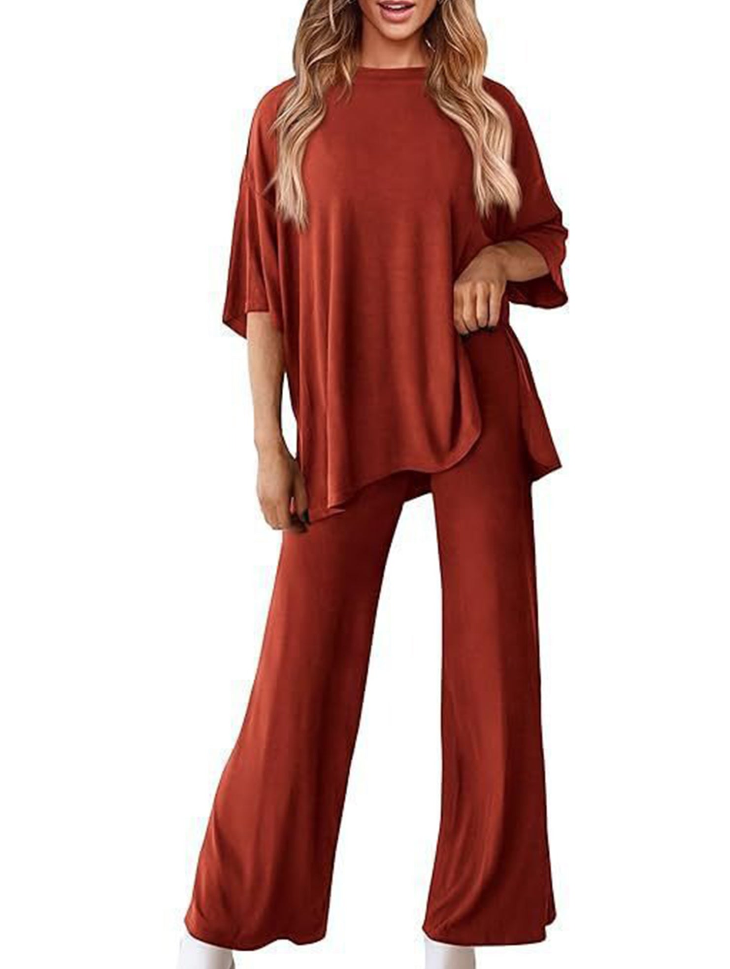 Loose Fit Casual Two Piece Set_CWSTB01013