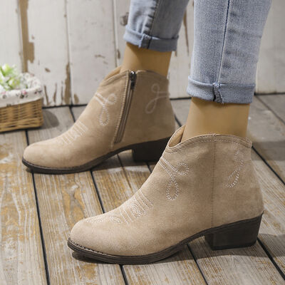 Block Heel Ankle Boots (multiple color options)