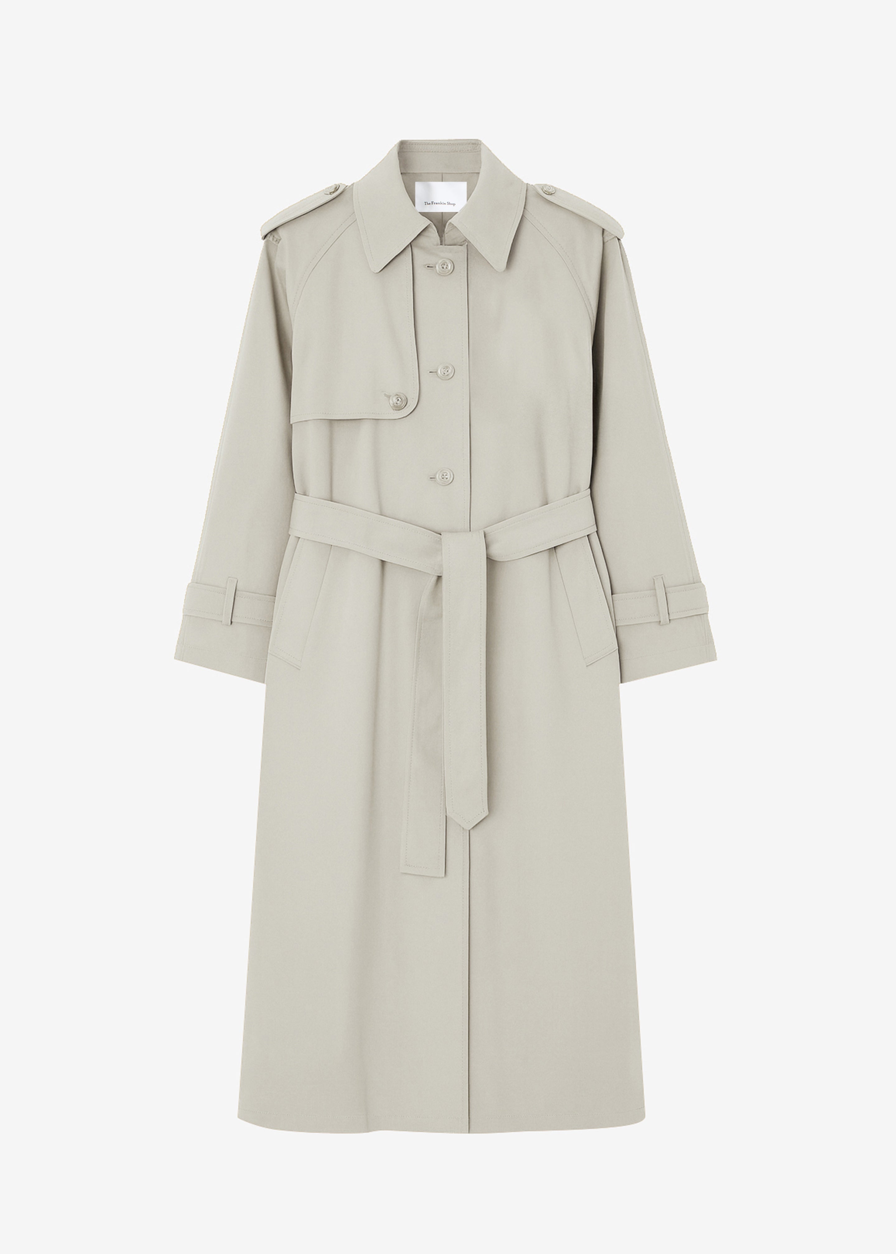 Riva Cotton Trench Coat - Light Beige