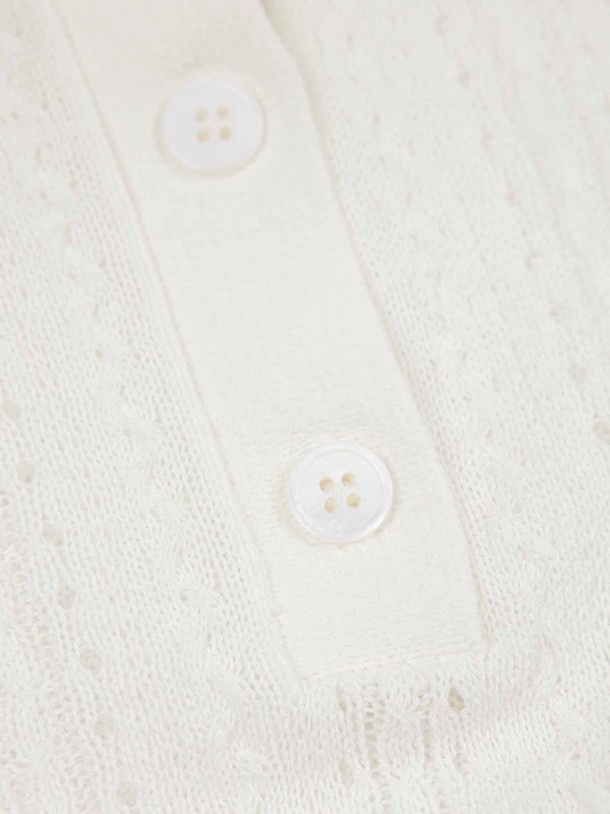 ASOBIO Ribbed Knit Polo Top