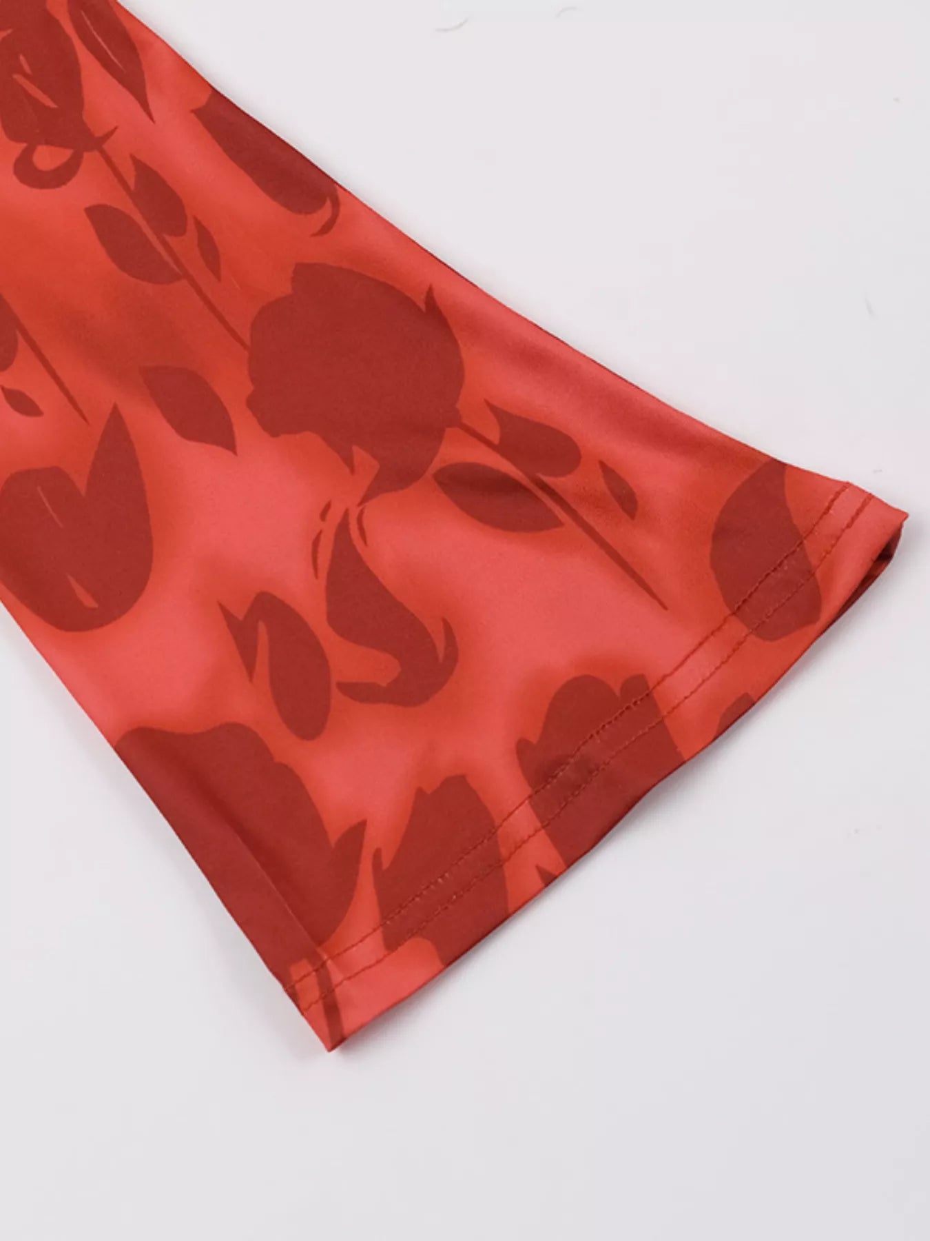 Floral Print Fare Sleeve Maxi Dress